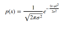 معادله وزن توزیع گوسی
